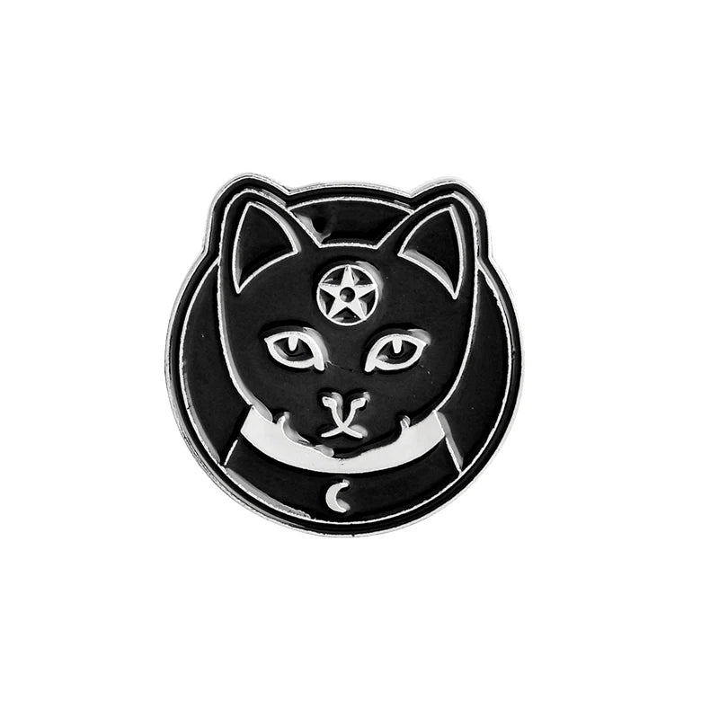 Pentacle Kitty Pin For Sale