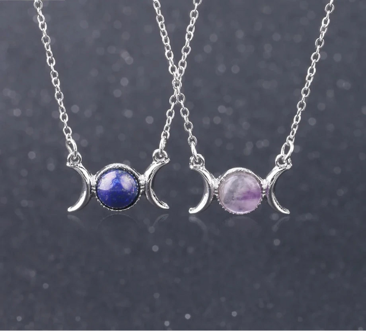 Buy Triple Moon Crystal Necklaces