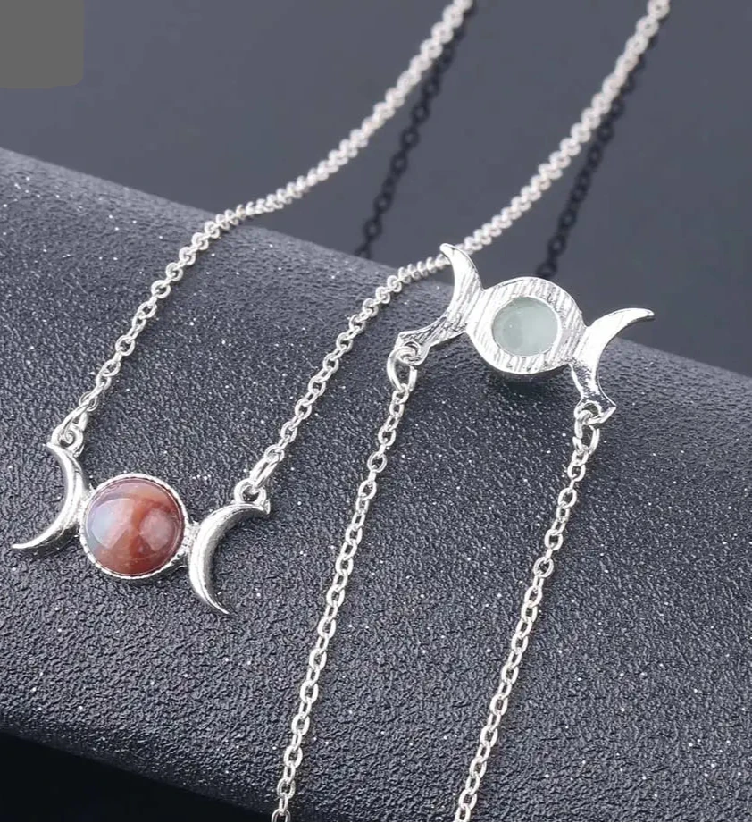 Buy Triple Moon Crystal Necklaces