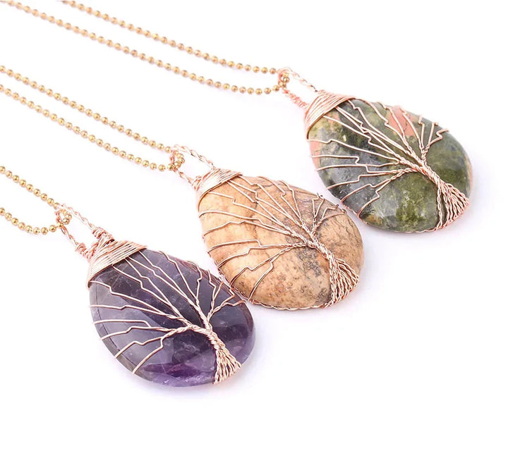 Tree of Life Copper Wire Wrap Necklace | Green Witch Creations