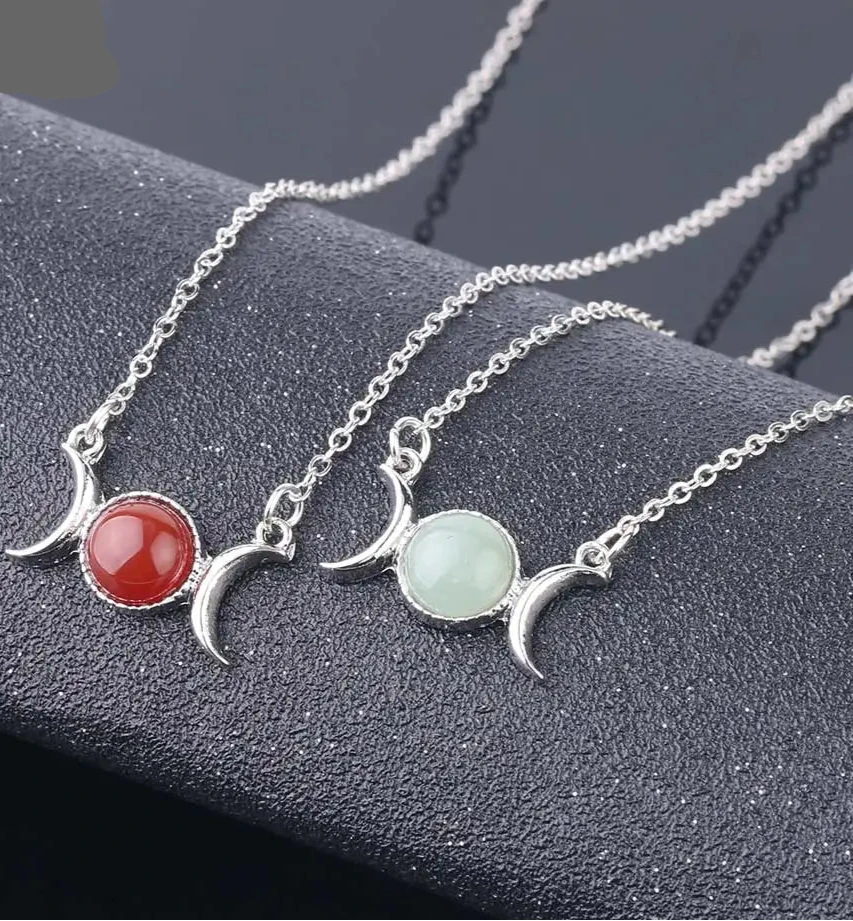 Buy Triple Moon Crystal Necklaces