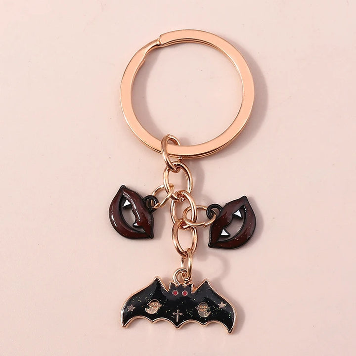 Halloween Bat Vampire Fangs Keychains