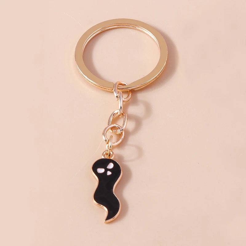 Halloween Black Ghost Keychains