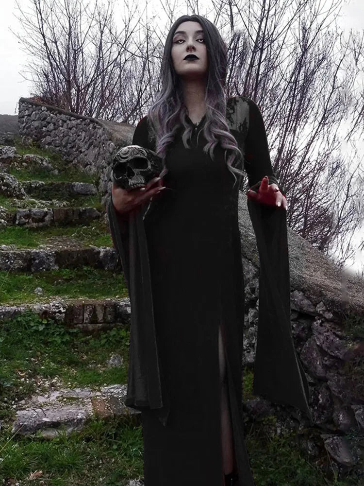 Halloween Black Witch Dress