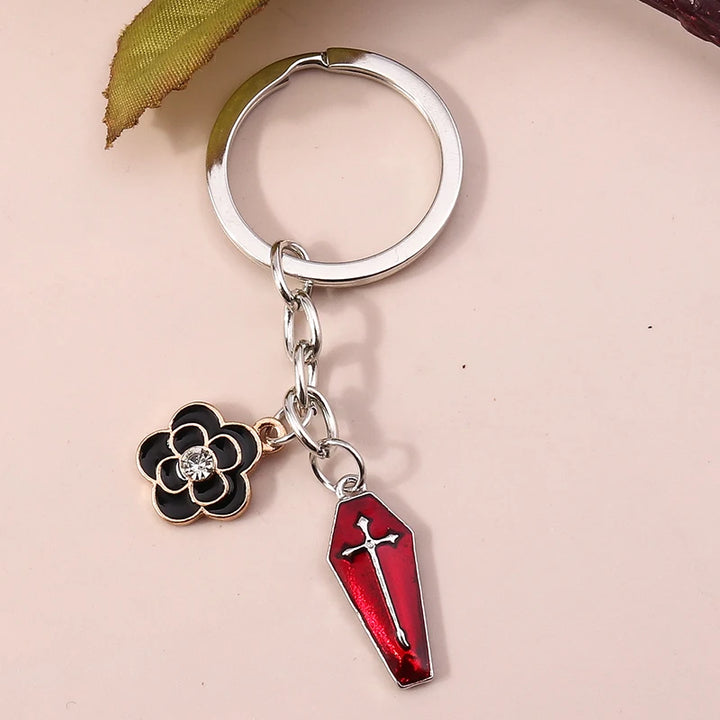 Halloween Coffin Keychains