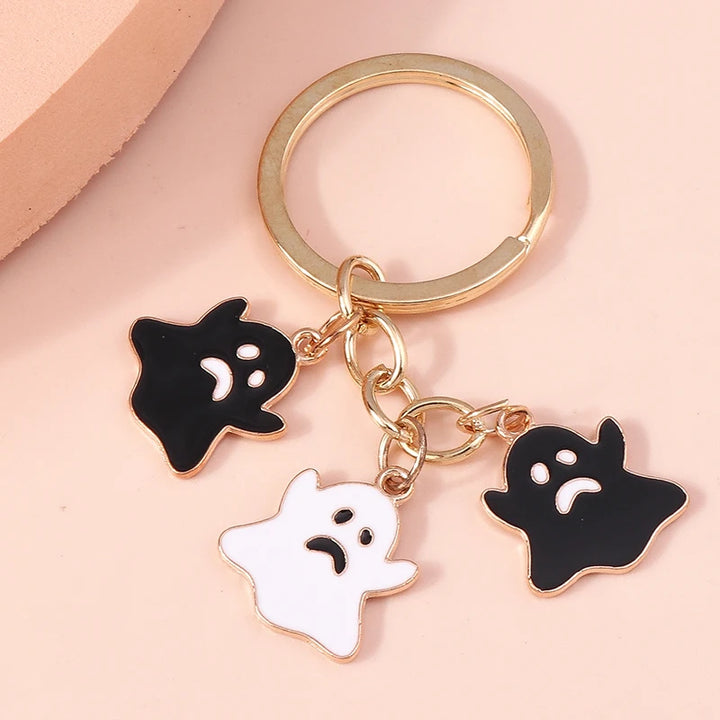 Halloween Ghost Gold Keychains