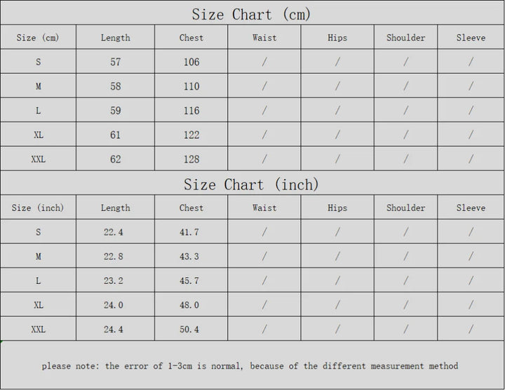 Halloween Ghost Sweater Size Guide