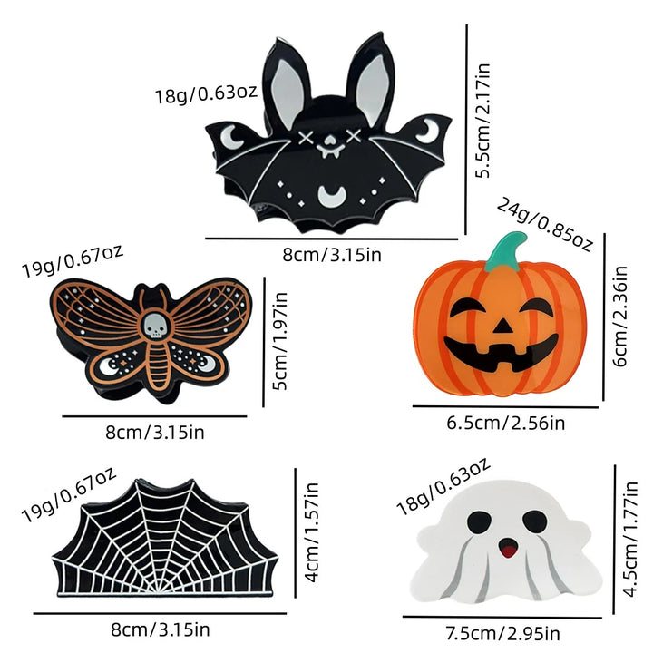 Halloween Hair Clip Size Guide