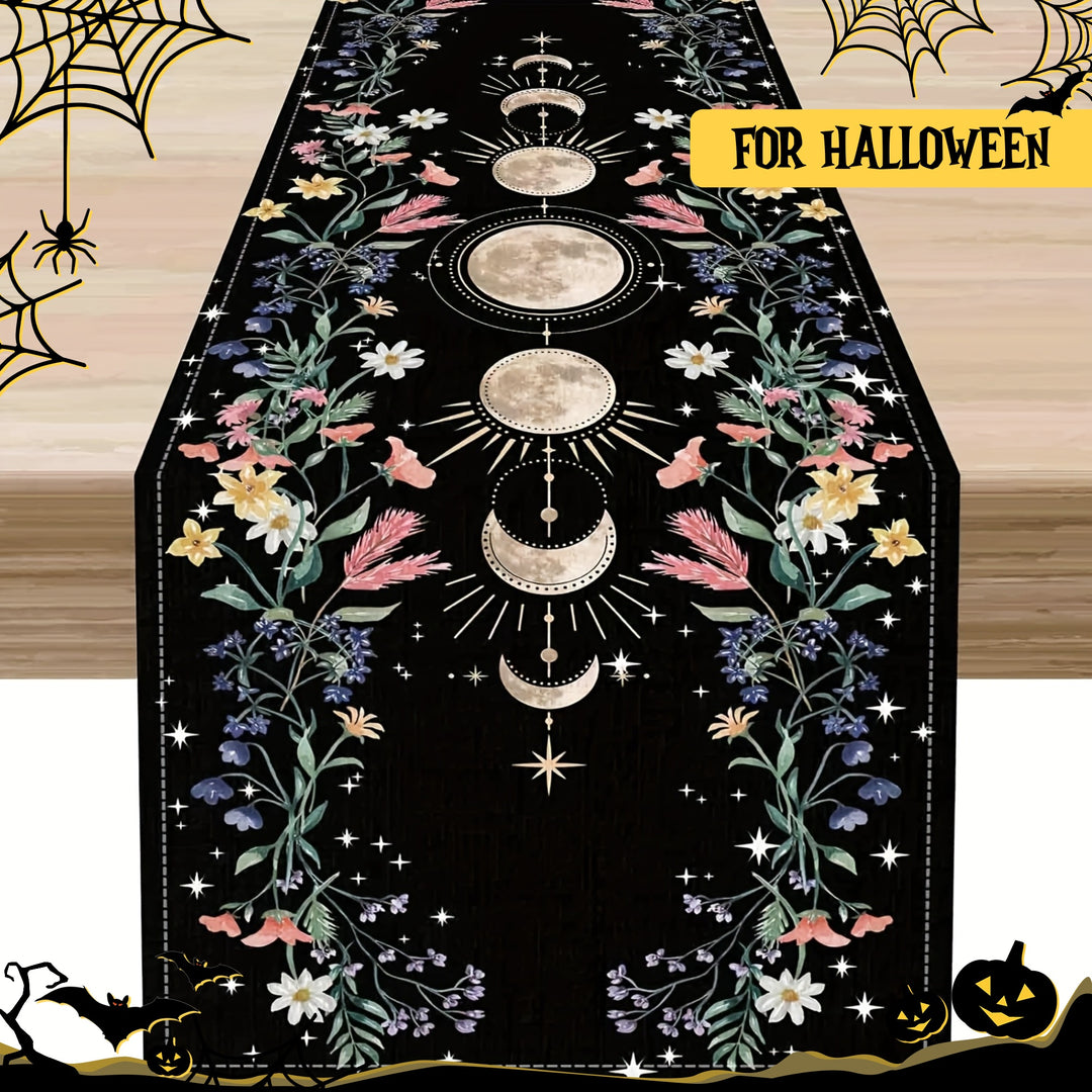 Halloween Moon Table Runner