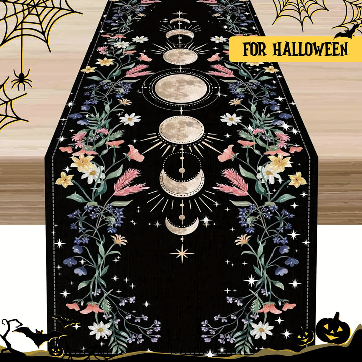 Halloween Moon Table Runner