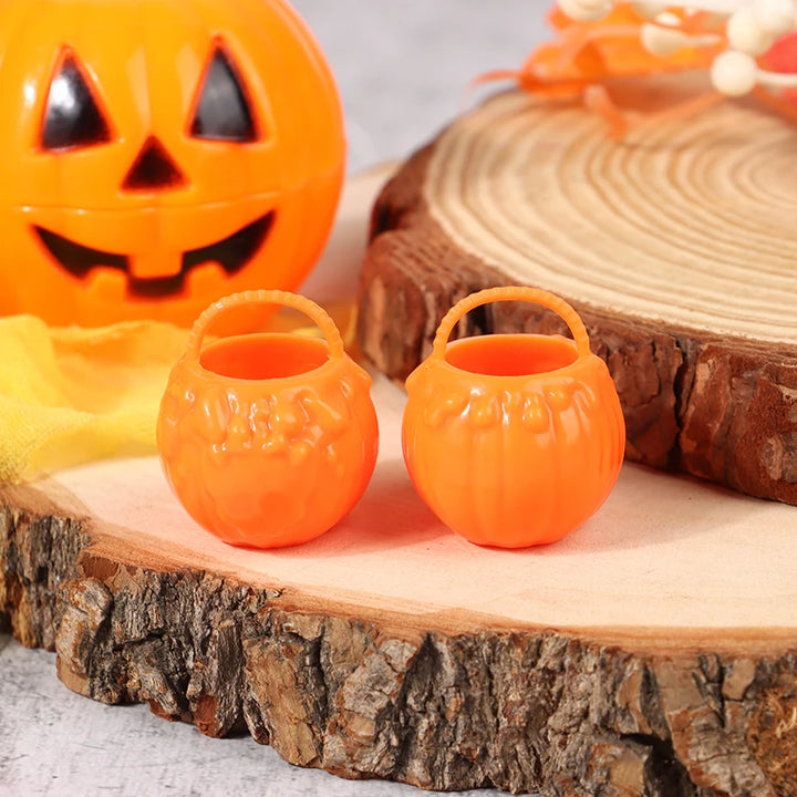 Halloween Orange Mini Candy Buckets