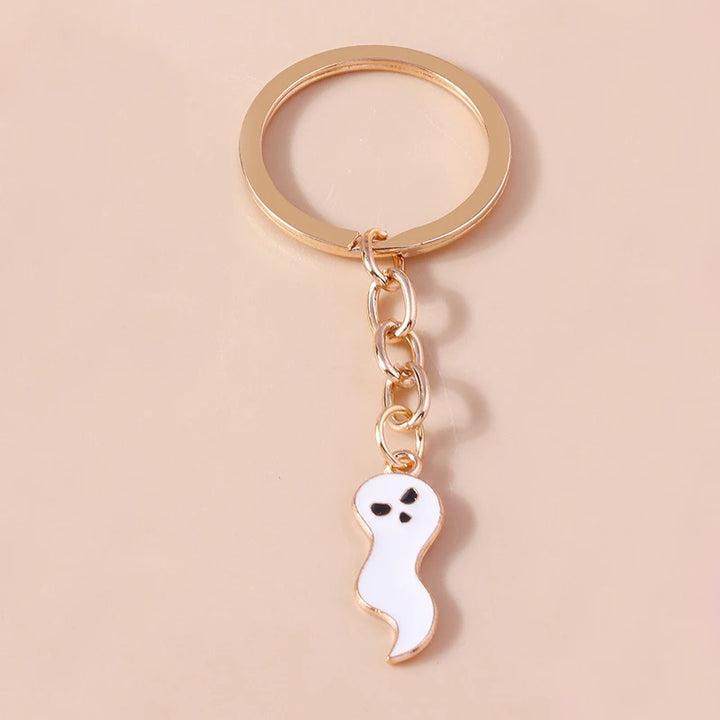 Halloween White Ghost Keychains