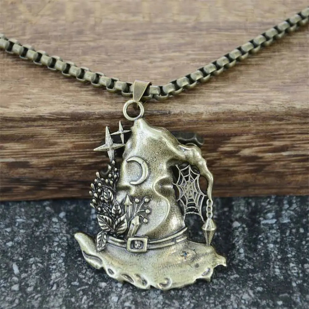 Halloween Witch Hat Chain Necklace