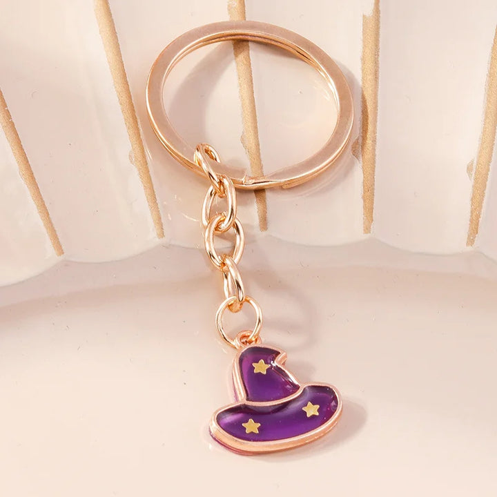 Halloween Witch Hat Keychains