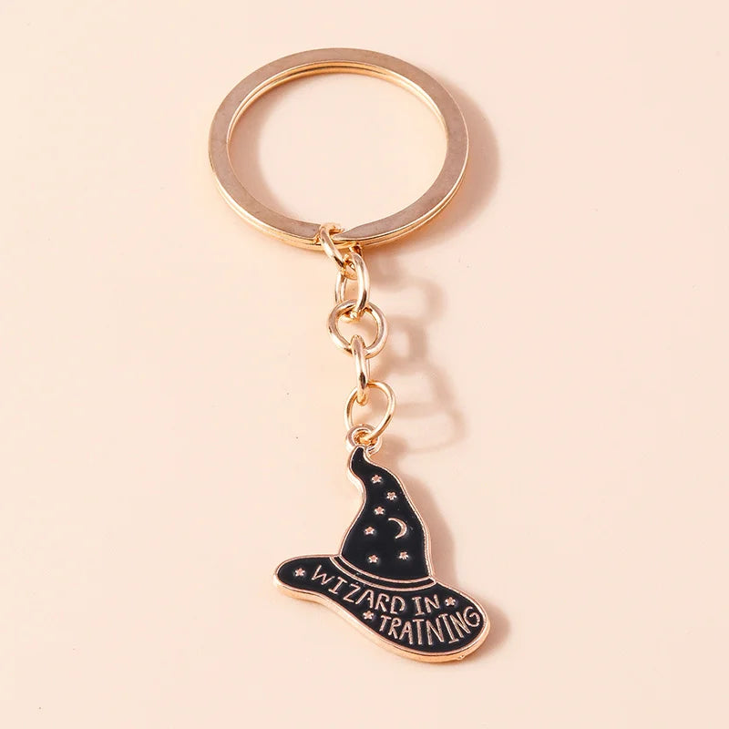 Halloween Wizard In Training Keychains