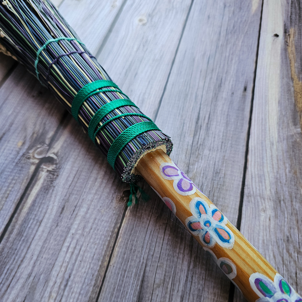 Hand Painted Broom