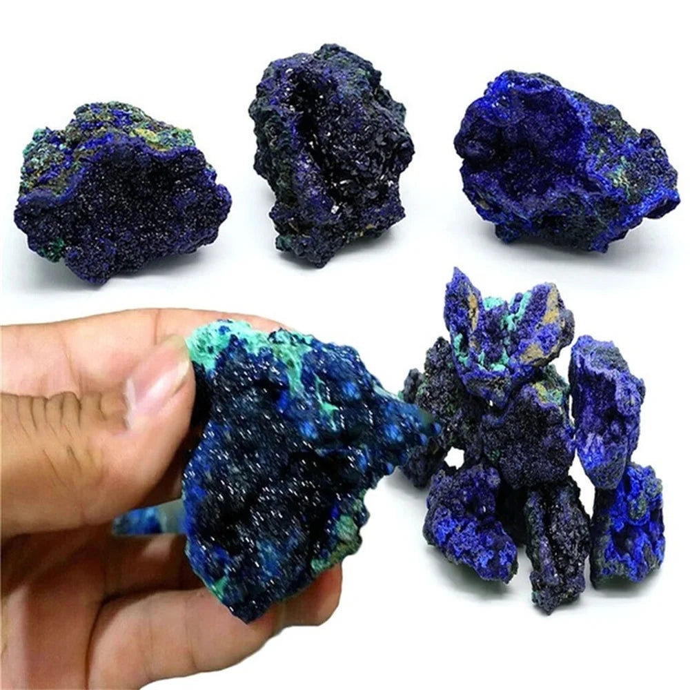 Azurite Malachite Crystal Geode | Green Witch Creations