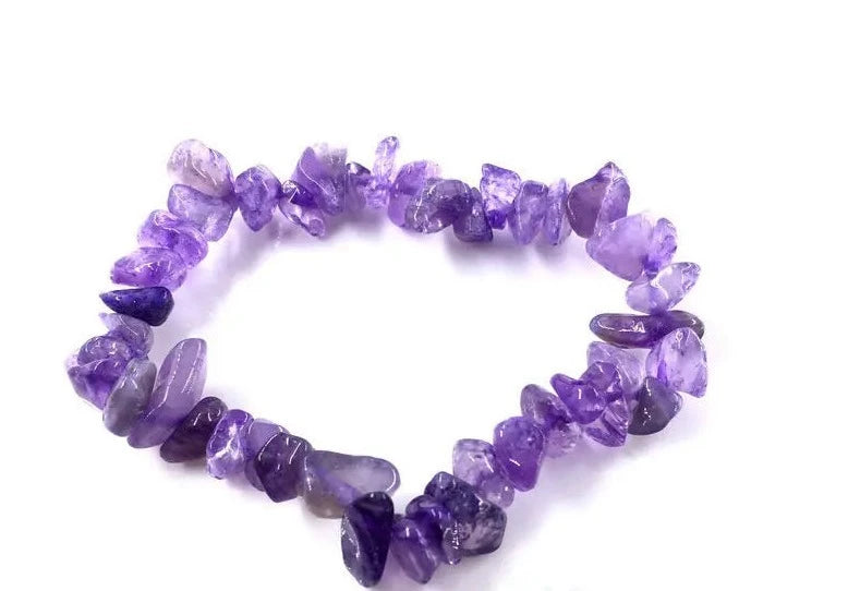 Amethyst Crystal Chip Bracelets For Sale | Green Witch Creations