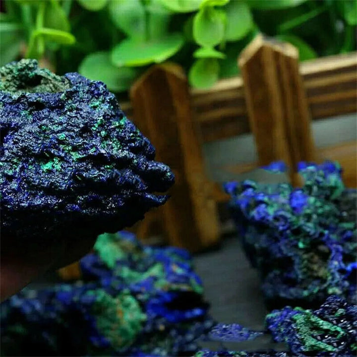 Azurite Malachite Crystal Geode | Green Witch Creations