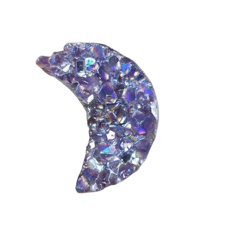 Amethyst Druzy Crescent Moon | Green Witch Creations