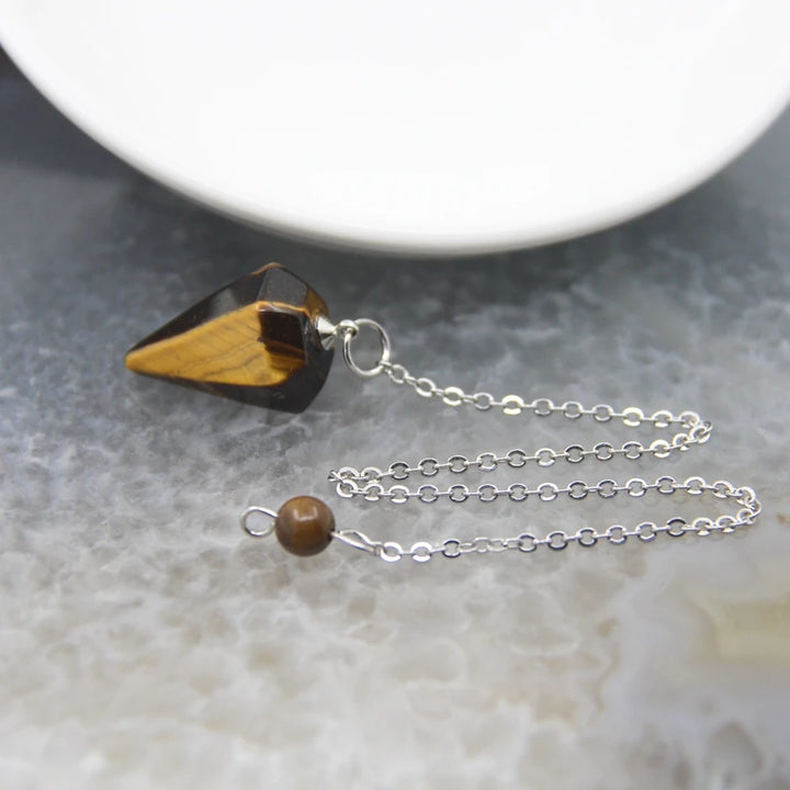 Tigers Eye Crystal Pendulums | Green Witch Creations