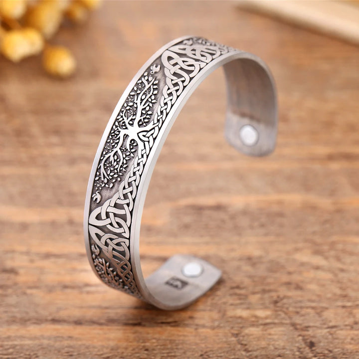 Silver Celtic Tree Bracelet