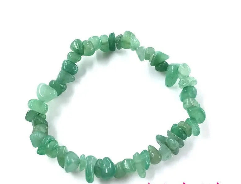 Green Aventurine Crystal Chip Bracelets For Sale | Green Witch Creations