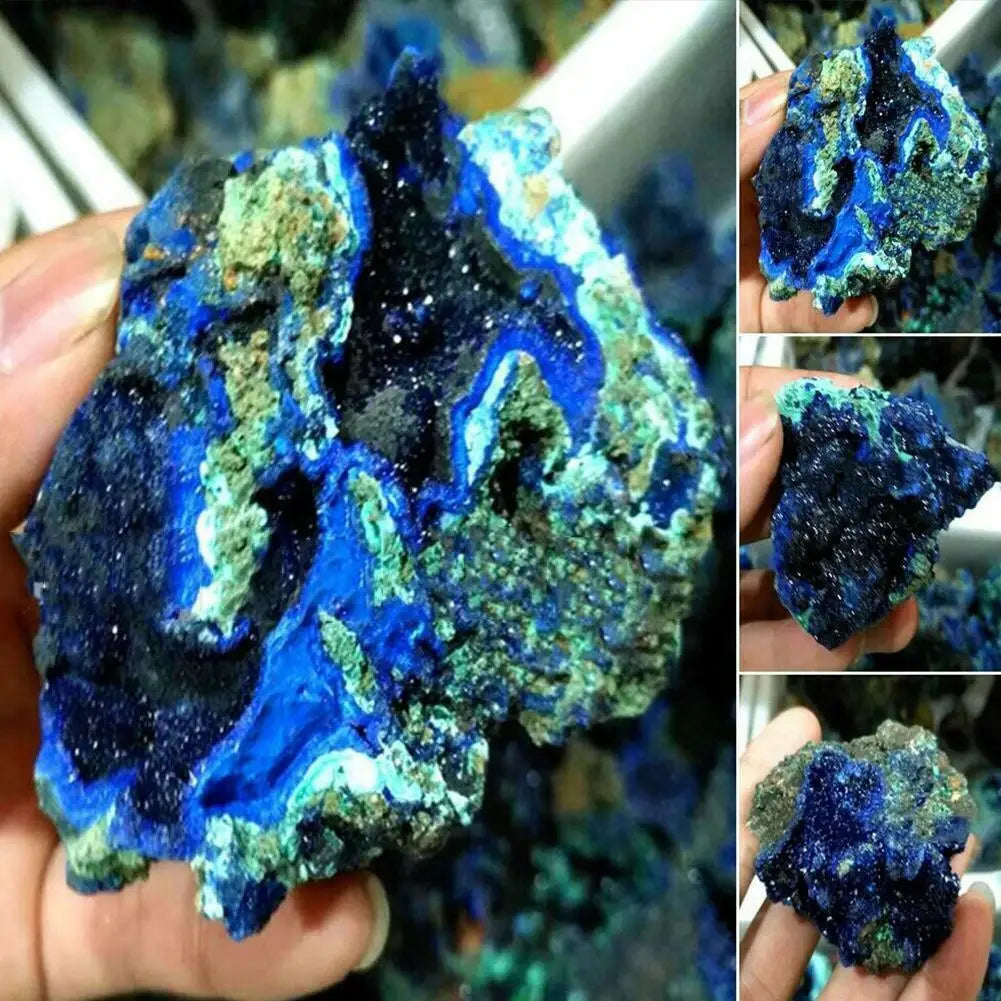 Azurite Malachite Crystal Geode | Green Witch Creations