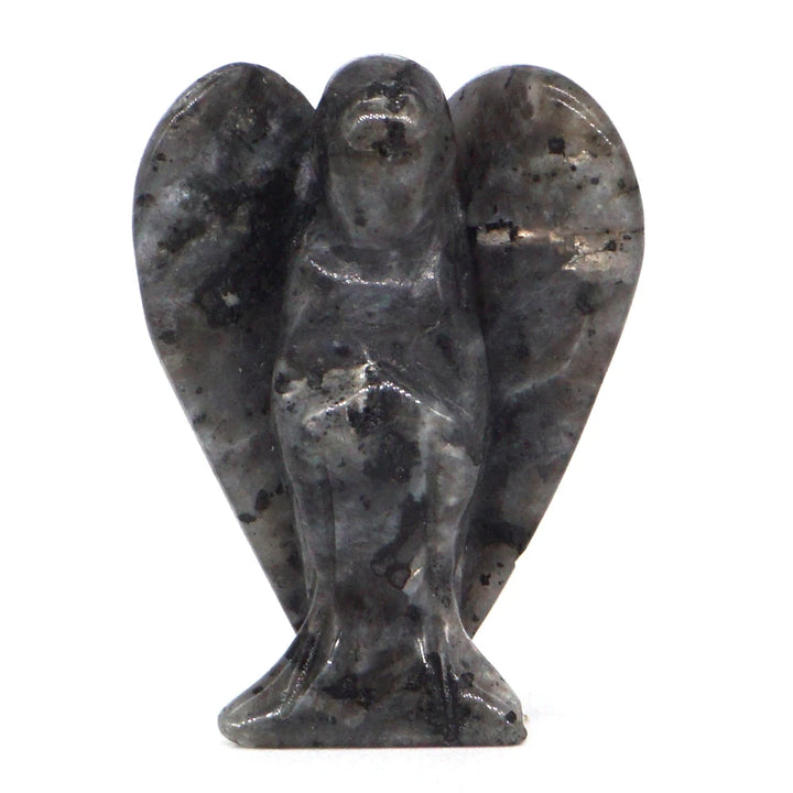 Black Labradorite Crystal Angel Figurines | Green Witch Creations