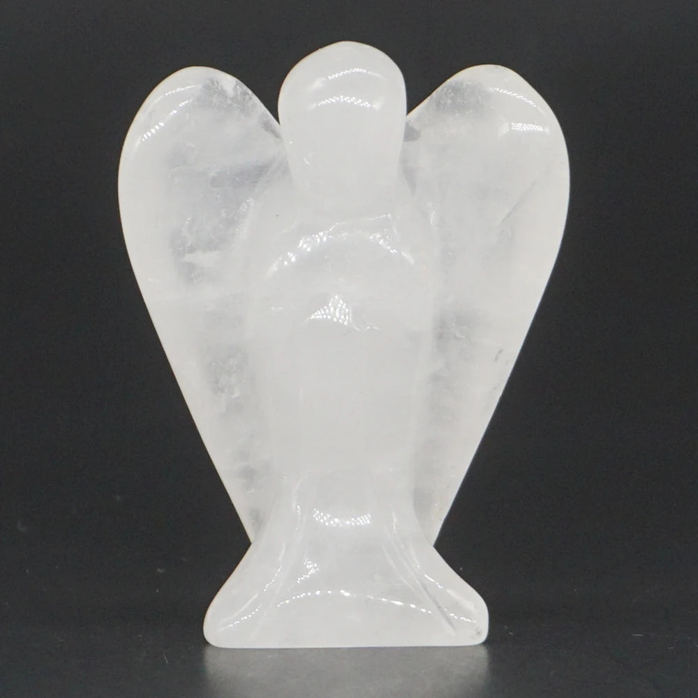 Clear Quartz Crystal Angel Figurines | Green Witch Creations