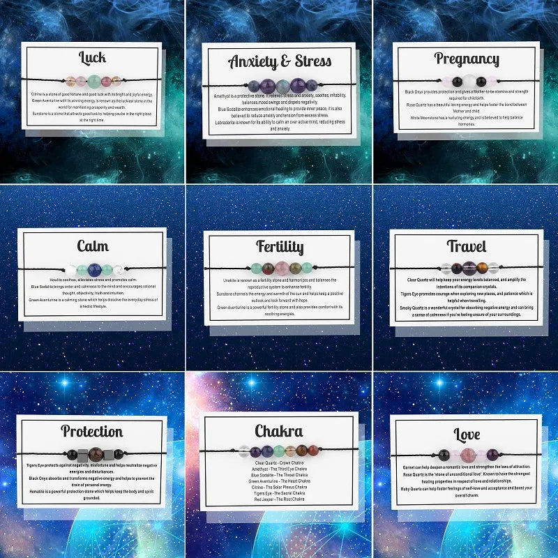 Healing Stone Bead Bracelets