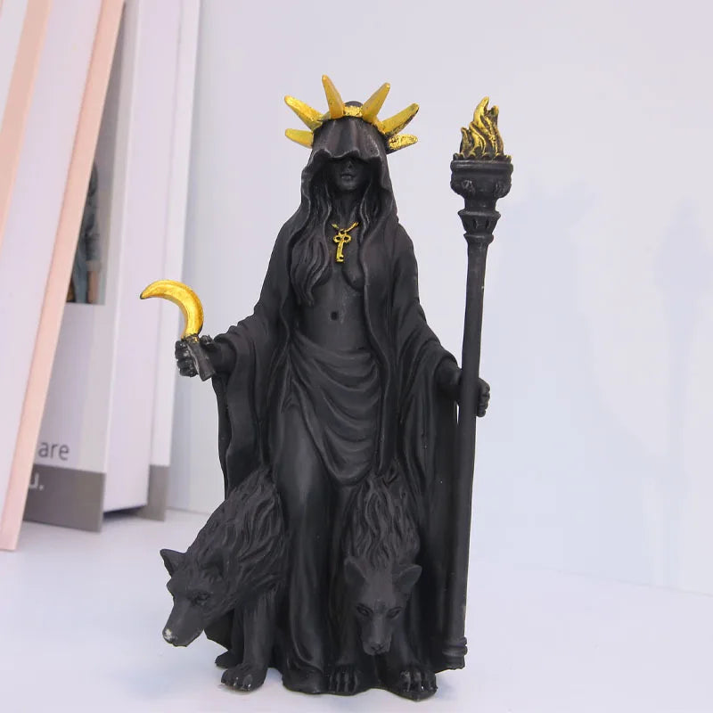 Hekate Black Statue