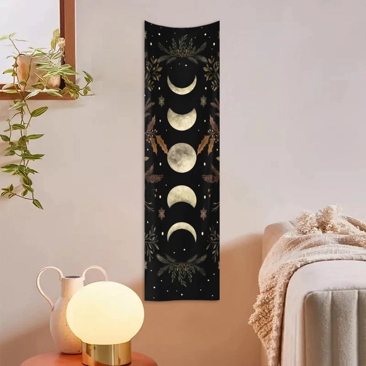 Herb Moon Phase Wall Banner