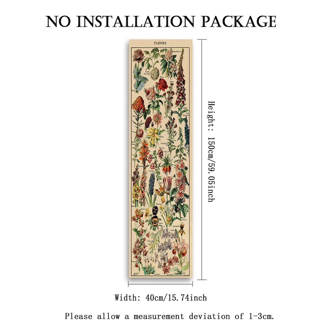 Herbal Boho Wall Banner Tapestry