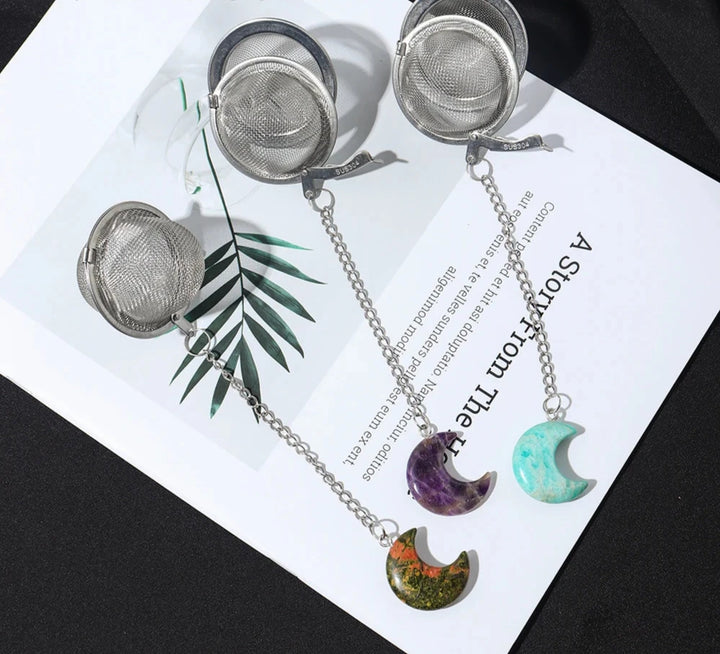 Crystal Moon Tea Balls | Green Witch Creations