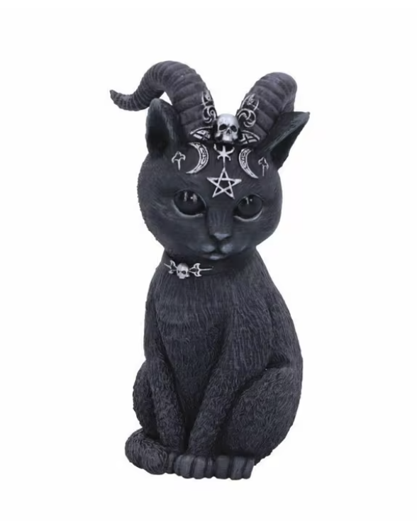 Horned Cat Statue