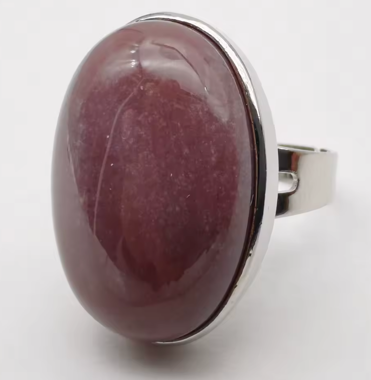 Indian Agate Oval Ring