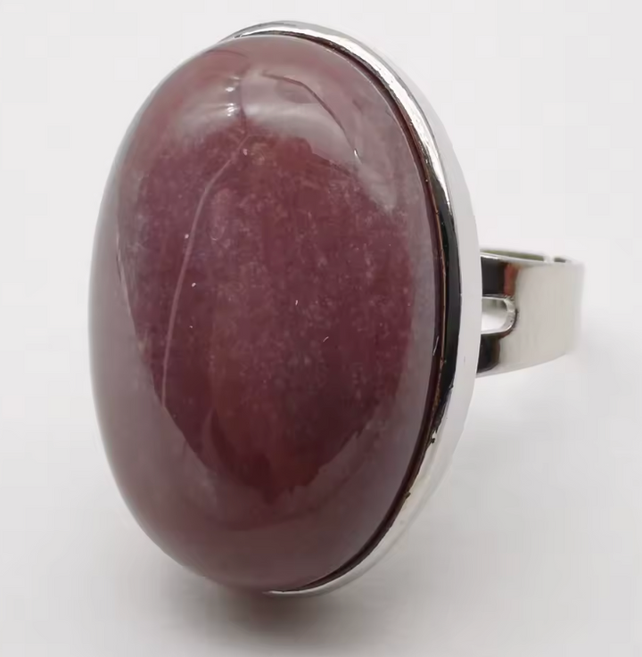 Indian Agate Oval Ring