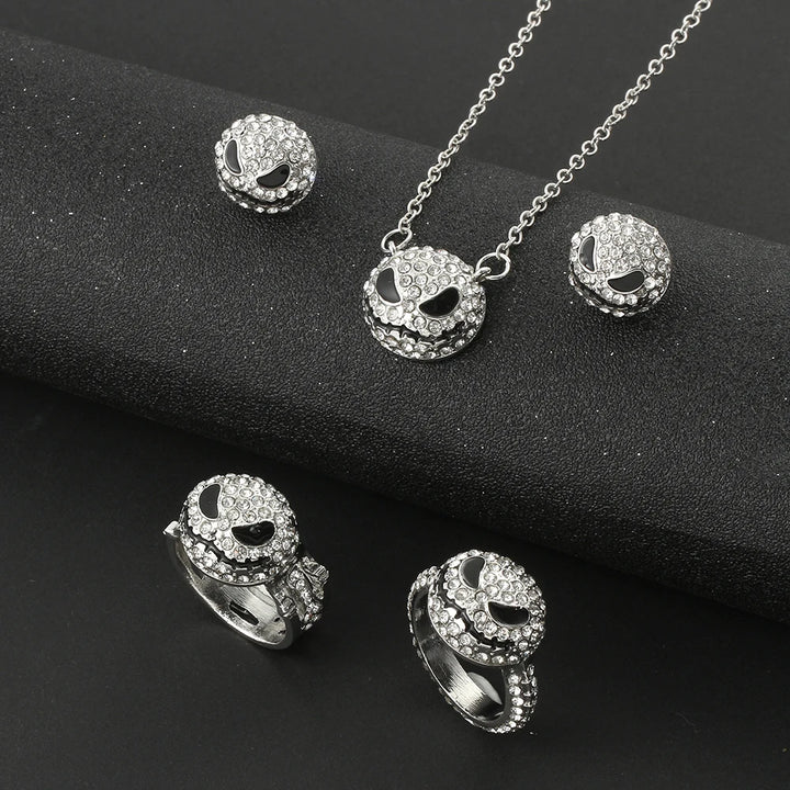 Jack Skellington Necklace, Ring, & Earrings