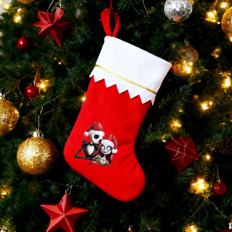 Jack and Sally Christmas Stocking