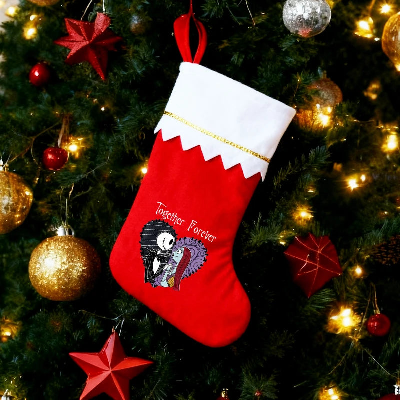 Jack and Sally Together Forever Christmas Stocking