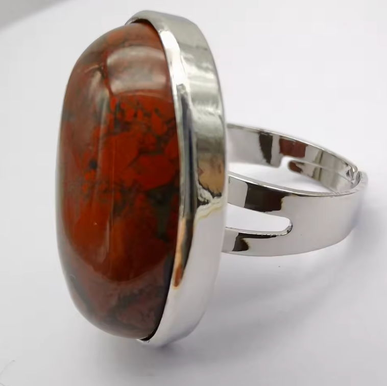 Jasper Oval Ring