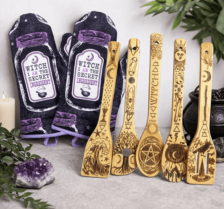 Kitchen Witch Spoon Set