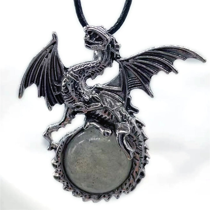 Labradorite Crystal Dragon Necklaces