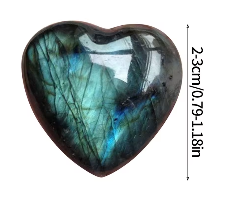 Labradorite Crystal Heart