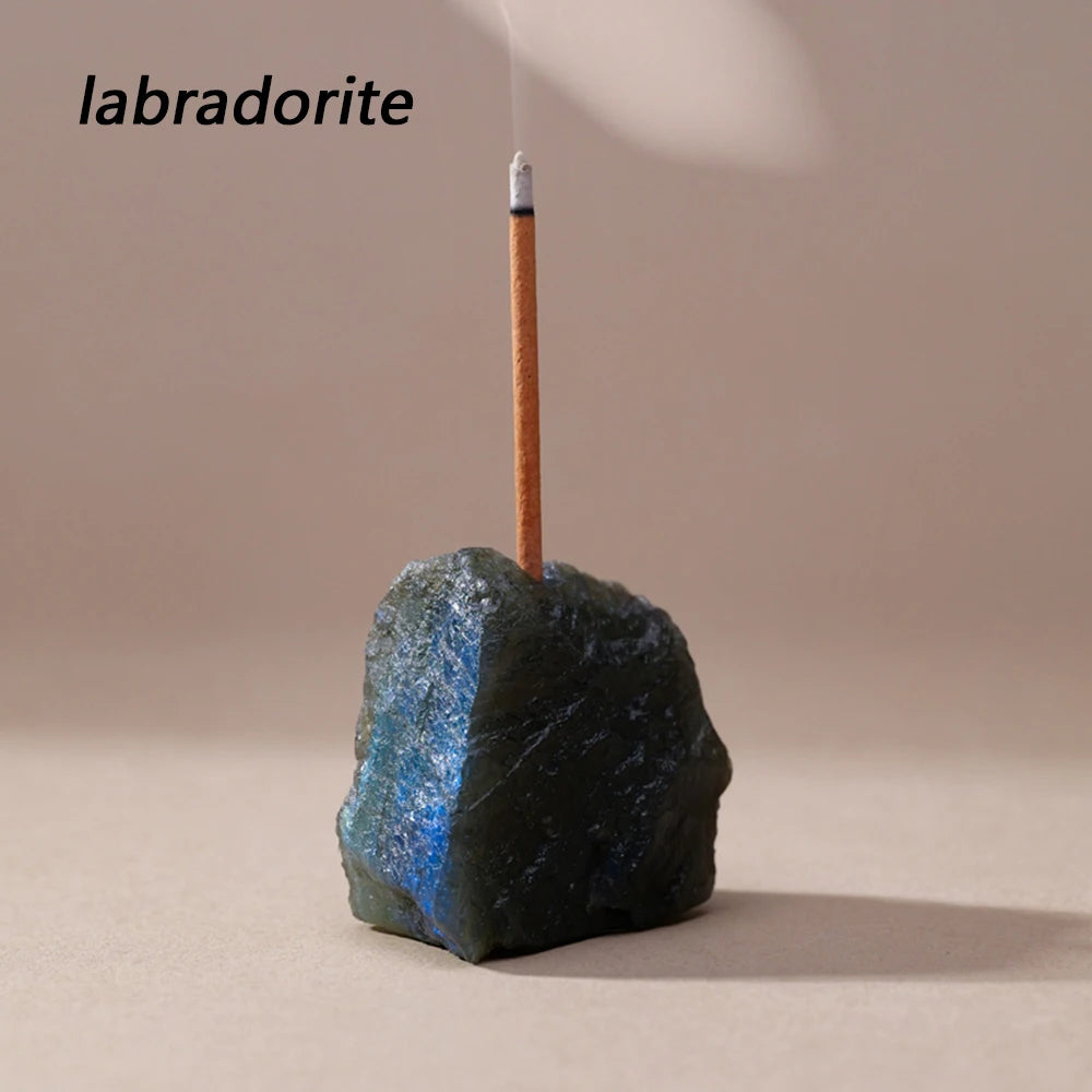Labradorite Crystal Incense Holders