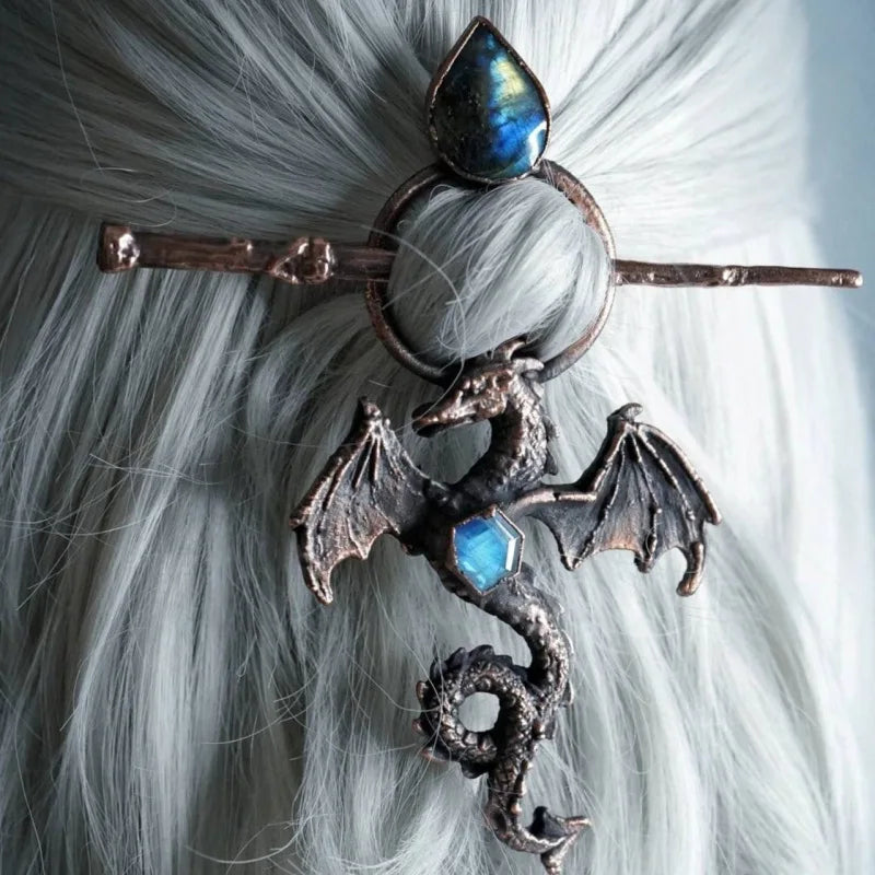 Labradorite Dragon Hair Stick