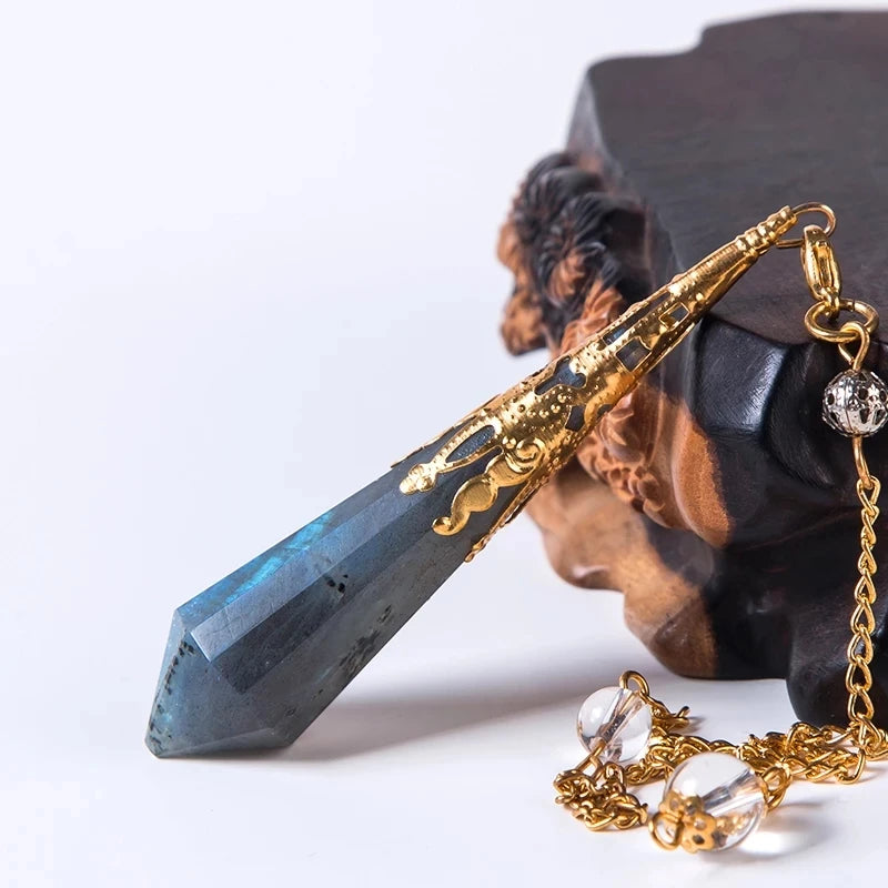 Labradorite Gold Pendulum