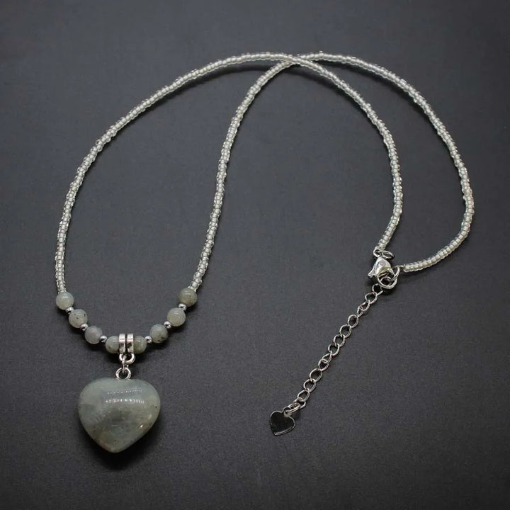 Labradorite Heart Necklace