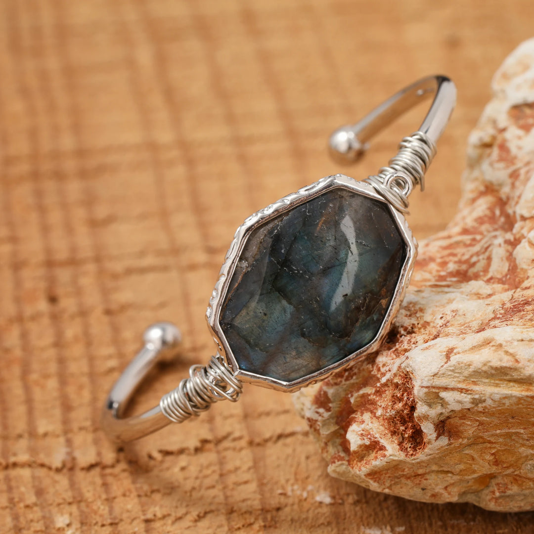 Labradorite Silver Bracelet